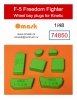 Omask 74850 F-5 Freedom Fighter wheel bay plugs (for Kinetic K48020, K48021, K48109, K48110, K48117, K48123, K48137 ) 1/48